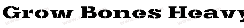 Grow Bones Heavy字体转换
